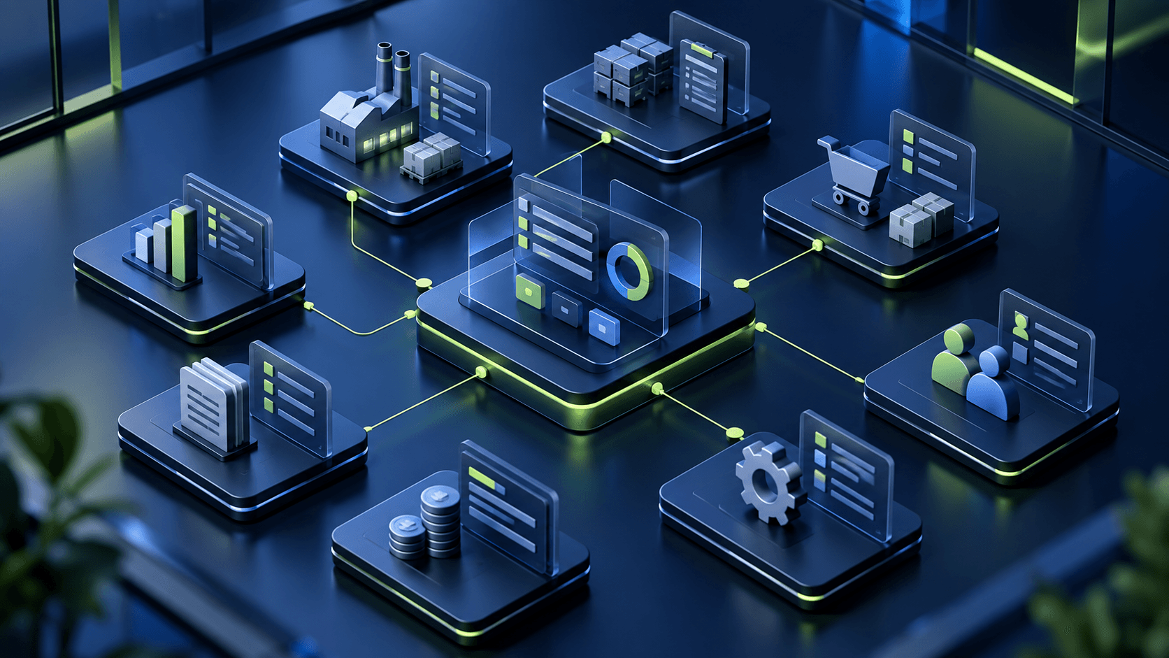 GenVibe ERP concept illustration